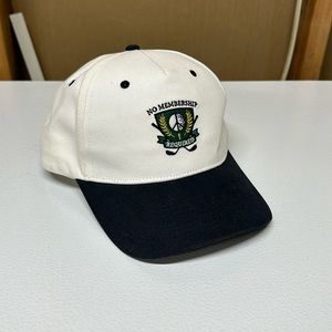 Retro golf country club hat “no membership required”